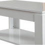 Hanah Home Mesa de Centro Shelf - Shiny White